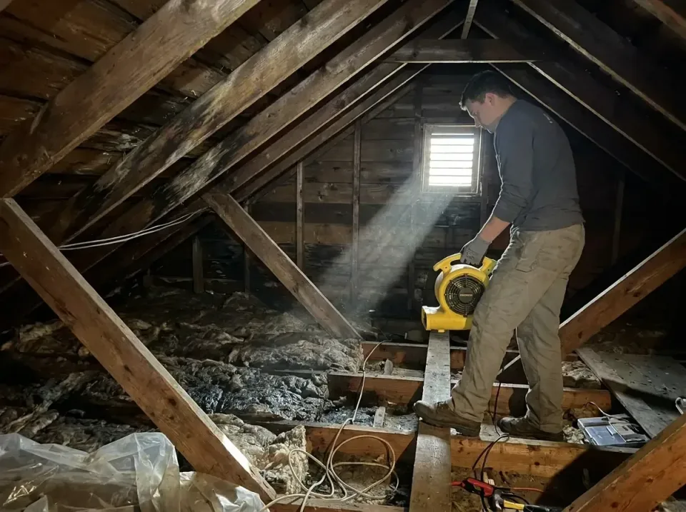 attic-water-damage-drying-proc-007 — frequently asked questions, Emergency Water Extraction & 24/7 Flood Response in Groveto…